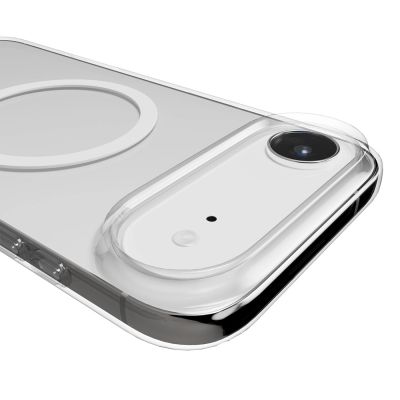 5. Etui Puro Lite Mag TPU+PC kompatybilne z MagSafe na iPhone 17 Air - przezroczyste z białym pierścieniem