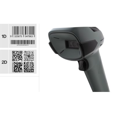 2. Safescan 310-W Ręczny czytnik kodów kreskowych 1D/2D CMOS Czarny, Szary