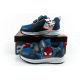 10. Leomil buty sportowe dziecięce sneakersy Spiderman lekkie na rzep czarne niebieskie
