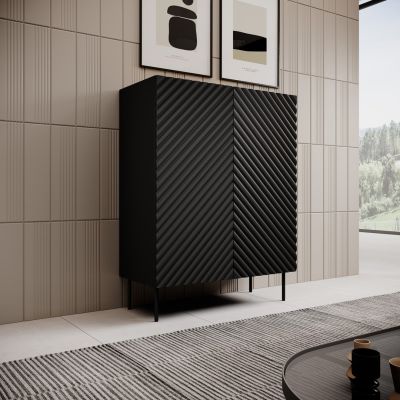 3. Regał 2D2SZ ONDA 98x45x127 czarny