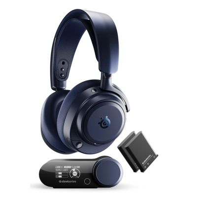 2. Steelseries Arctis NOVA PRO OMNI M.BLUE Słuchawki Przewodowy i Bezprzewodowy Opaska na głowę Gaming Granatowy (marynarski)
