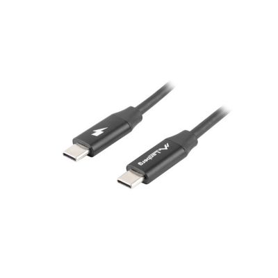 3. LANBERG KABEL USB-C 2.0 M/M 1.8M PREMIUM QC 4.0 POWER DELIVERY 60W CZARNY CA-CMCM-40CU-0018-BK