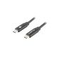 3. LANBERG KABEL USB-C 2.0 M/M 1.8M PREMIUM QC 4.0 POWER DELIVERY 60W CZARNY CA-CMCM-40CU-0018-BK