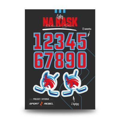 Cyfry na kaski PTH Koziołki Poznań
