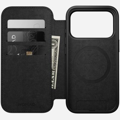 2. Nomad Modern Leather Folio pokrowiec na telefon komórkowy 16 cm (6.3") Brązowy