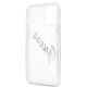 7. Etui Guess Vintage Script Silver na iPhone 12 Pro Max - przezroczyste
