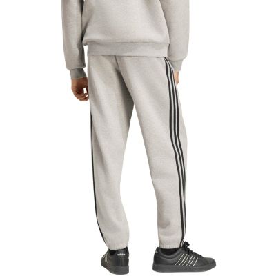 3. Spodnie męskie adidas Essentials 3-Stripes Fleece Tapered Cuffed szare KY4127