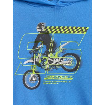 8. Bluza dresowa loose z kapturem chłopięca 4F 4FJRSS26TSWSM2814-33S