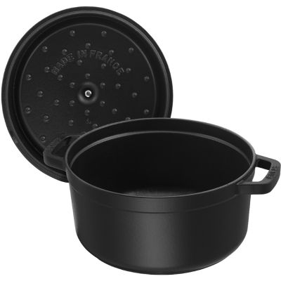 20. Garnek żeliwny okrągły wysoki STAUB 40502-285-0 - czarny 4.8 ltr