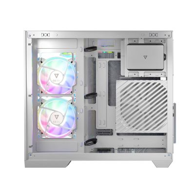 2. MODECOM OBUDOWA VOLCNO PANORAMA APEX ARGB 5F MIDI WHITE