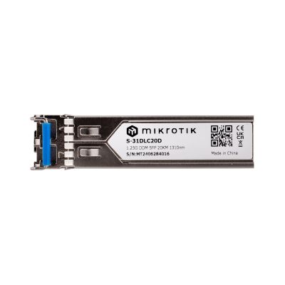 7. Wkładka SFP Mikrotik S-31DLC20D 1.25G Dual LC UPC SM 20km