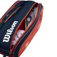 5. Torba tenisowa Wilson Roland Garros 2026 Team 6PK pomarańczowo-granatowa WR8053301001