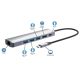 8. Manhattan 153959 stacja dokująca Przewodowa USB 3.2 Gen 1 (3.1 Gen 1) Type-C Srebrny