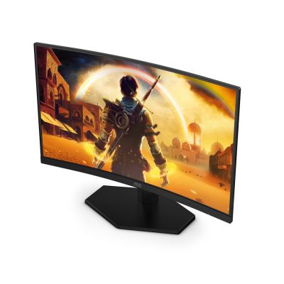 8. AOC G4 23.6" VA FHD 180Hz monitor komputerowy 59,9 cm (23.6") 1920 x 1080 px Full HD LCD Czarny, Czerwony