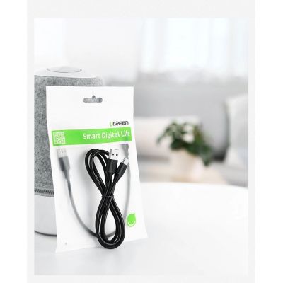 12. Kabel Ugreen US287 60117 USB-A / USB-C 3A 1.5m - czarny