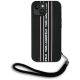 Etui Karl Lagerfeld Saffiano Athleisure Stripes Cord na iPhone 15 - różowe