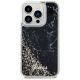3. Etui Guess Liquid Glitter Marble na iPhone 14 Pro - czarne