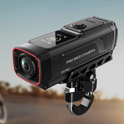 9. Kamera sportowa AKEEYO 730Pro wideorejestrator 4K na kierownicę rower motocykl - czarna