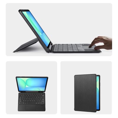 4. Etui z klawiaturą Dux Ducis (DK series) na Samsung Tab S10 FE+ (Plus) - czarne