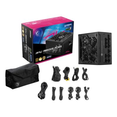 13. Zasilacz MSI MPG A850GS 850W PCIE5 80+ Gold ATX 3.1
