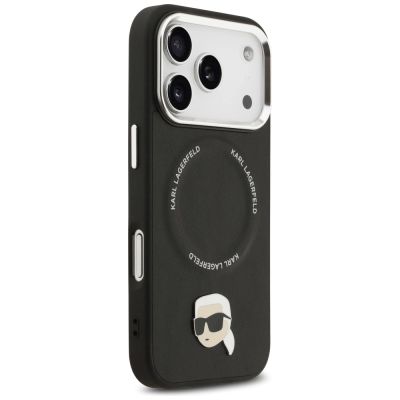 4. Etui Karl Lagerfeld Karl Pin MagSafe do iPhone 17 Pro Max - czarne