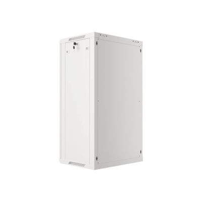 16. Szafa rack Lanberg WF01-6422-10S (22U; 1080mm / 600mm / 450 mm; wisząca; Szklane; 19''; kolor szary)