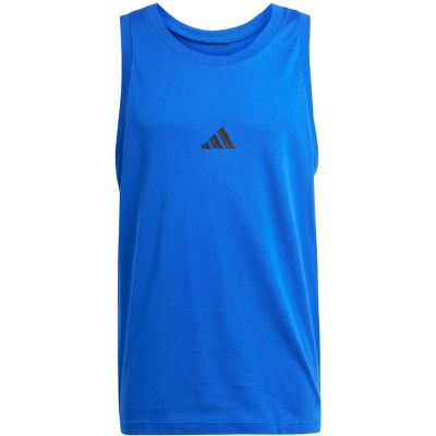 2. Koszulka męska adidas Essentials Small Logo Tank niebieska JE8978