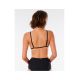 5. Biustonosz kąpielowy RIP CURL Premium Surf Banded Fixed Tri czarny