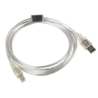 2. Kabel Lanberg CA-USBA-12CC-0018-TR (USB 2.0 M - USB 2.0 M; 1,8m; kolor przeźroczysty)