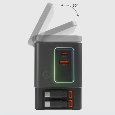 6. Stacja ładująca SBS Power Dock 6w1 z MagSafe, podstawką i kablami USB-C 65W – czarna