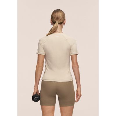 3. Koszulka damska CASALL Essential Tee kolor beżowy