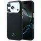 Etui Mercedes Leather Semi Wrap Wood Effect MagSafe na iPhone 17 Pro Max - czarne