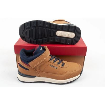 9. Levis's buty dziecięce sportowe Sierra wysokie brązowe na rzep