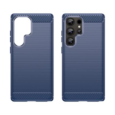 3. Etui silikonowe Carbon Case do Samsung Galaxy S25 Ultra - niebieskie