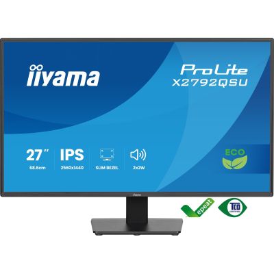 2. iiyama ProLite X2792QSU-B1 monitor komputerowy 68,6 cm (27") 2560 x 1440 px Quad HD LED Czarny