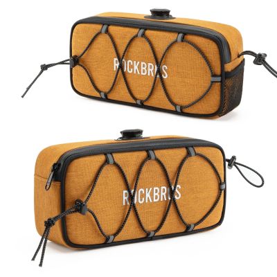 9. Torba na kierownicę 1,9L Rockbros TL001 ROAD TO SKY wodoodporna – pomarańczowa