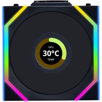 5. Lian Li UNI FAN SL Wireless LCD 120 Obudowa komputera Wentylator 12 cm Czarny 1 szt.