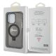 8. Etui Guess Ring Stand Script Glitter MagSafe na iPhone 13 Pro / 13 - czarne