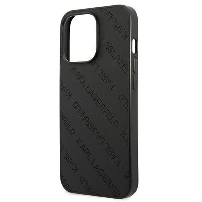 6. Etui Karl Lagerfeld Perforated Allover na iPhone 13 Pro Max 6,7" - czarne