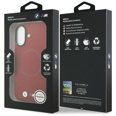 8. Etui BMW M FW Metal Logo MagSafe na iPhone 17 - czerwone