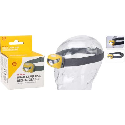 9. LATARKA CZOŁOWA LED SHELL USB PLUS KABEL