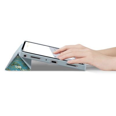 6. Etui TechProtect SmartCase na Samsung Galaxy Tab A9+ / A11+ Plus 11.0 X210 / X215 / X216 / X230 / X235 / X236 - niebiesko-białe