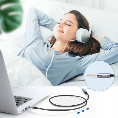 3. Ugreen kabel adapter przedłużacz AUX mini jack 3,5 mm 1,5m niebieski (AV118)