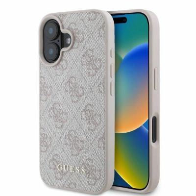 Etui Guess 4G Classic na iPhone 16 - różowe