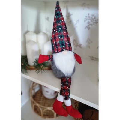 21. SKRZAT DEKORACYJNY 30+20CM KRATA ZIELONA CZERWONA