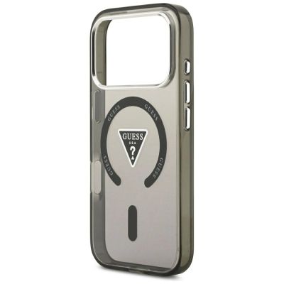6. Etui Guess IML Gradient Triangle Logo MagSafe na iPhone 18 Pro Max / 17 Pro Max - czarne