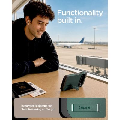 12. Etui Spigen Tough Armor Mag MagSafe na Google Pixel 11 Pro - ciemnozielone