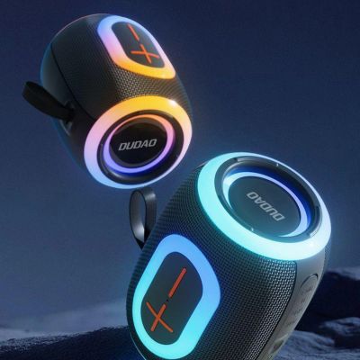 10. Głośnik bezprzewodowy Dudao Y22 podświetlany RGB Bluetooth 5.3 - czarny