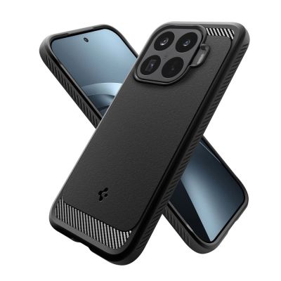 5. Etui Spigen Rugged Armor na Xiaomi 17T - czarne matowe