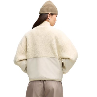 4. Kurtka damska Puma Re:Fibre Sherpa kremowa 694567 87